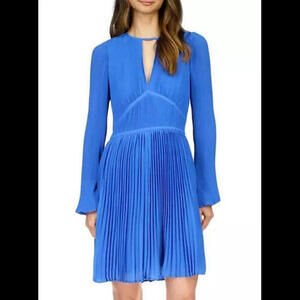 Michael Michael Kors Pleated Fit and Flare Dress S